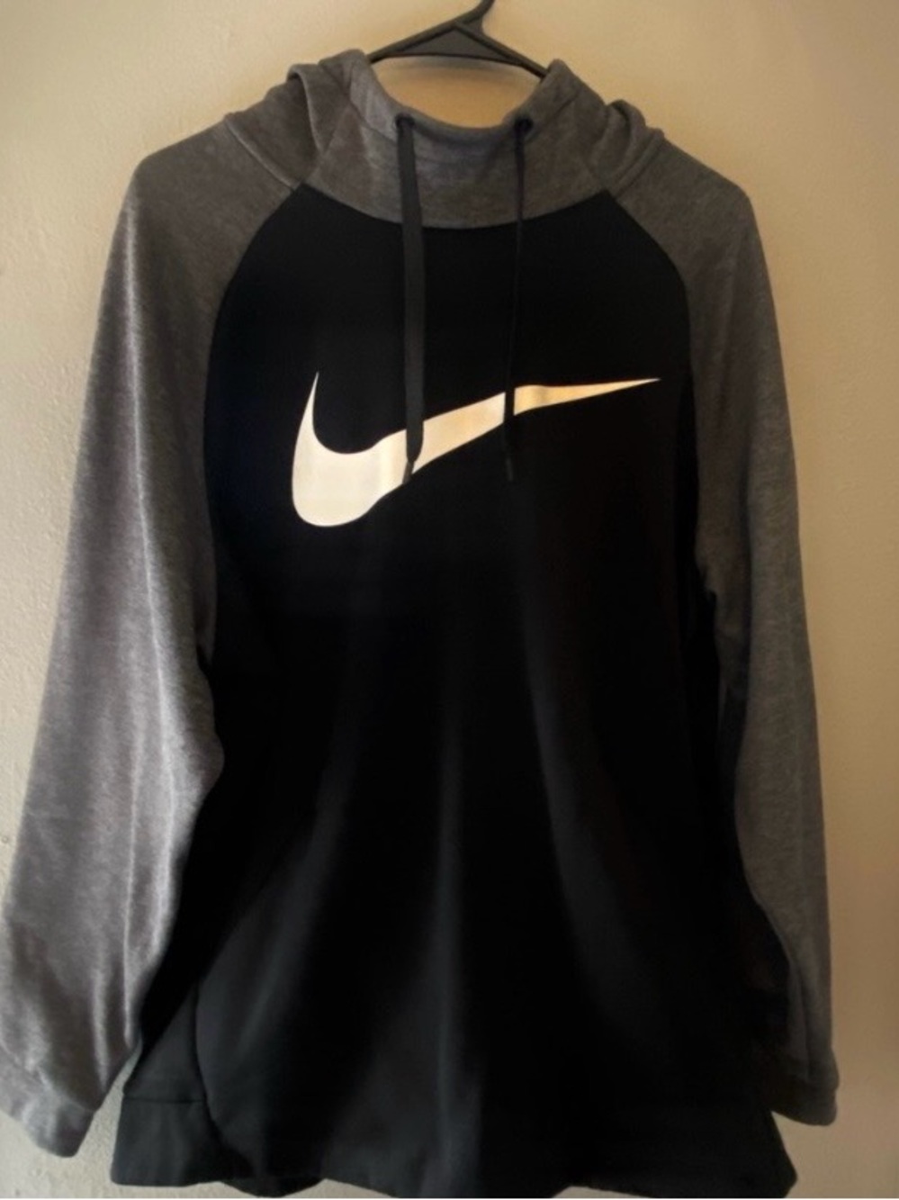 Nike Black Front with Gray Sleeves Hooded Sweatshirt